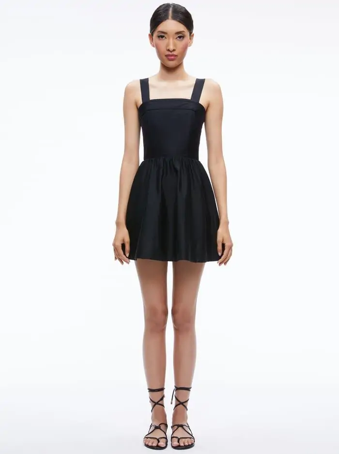 SAIGE TIE BACK MINI DRESS